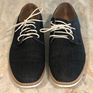 Denim men’s dress shoes